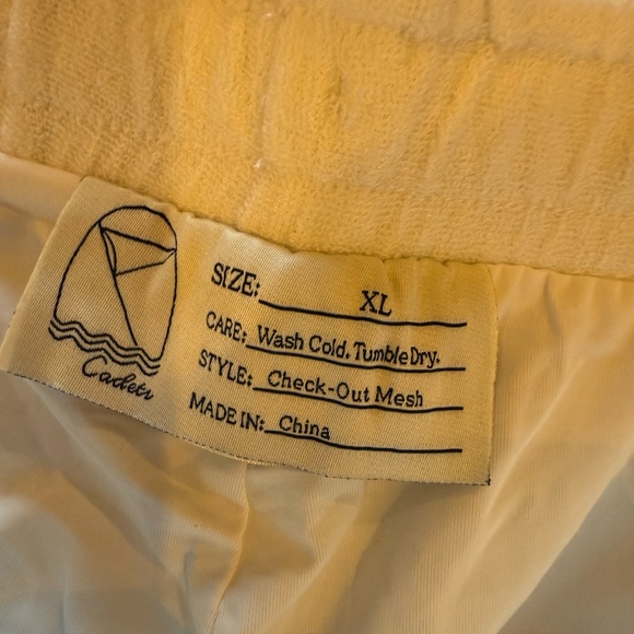 Cadets Men’s Check Out Mesh Shorts in White SZ XL NWT - Picture 3 of 3